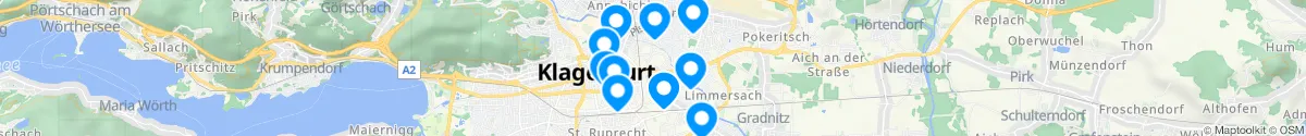 Map view for Pharmacies emergency services nearby Sankt Peter-Welzenegg (Klagenfurt  (Stadt), Kärnten)